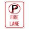 Signmission Fire Lane No Parking Symbol Heavy-Gauge Aluminum Rust Proof Parking Sign, 18" x 24", A-1824-24018 A-1824-24018 - alternate 1